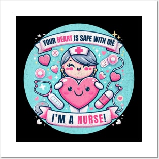 Valentine IMCU Nurse - Heartwarming Care _ Love Tee Posters and Art